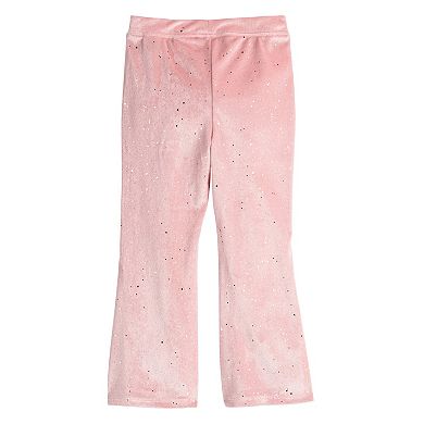Girls 4-12 Jumping Beans® Velour Flare Leggings