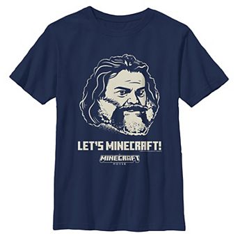 Boys 8-20 Minecraft Movie Let's Minecraft Graphic Tee