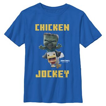 Boys 8-20 Minecraft Movie Chicken Jockey Poster Graphic Tee