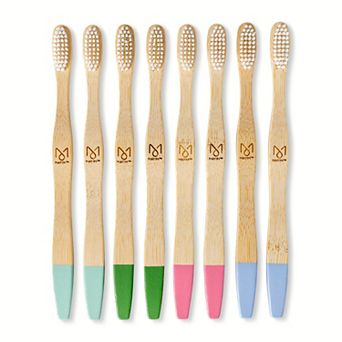 Core Bamboo 8 pc Bamboo Toothbrush Pack