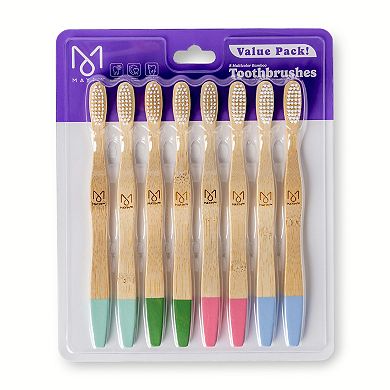 Core Bamboo 8-pc. Bamboo Toothbrush Pack
