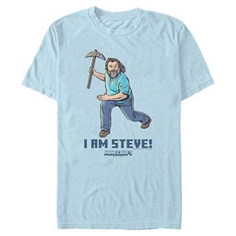 Men's Minecraft Movie I Am Steve Graphic Tee