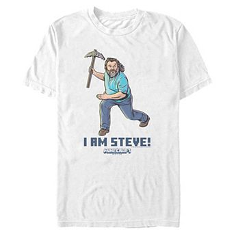 Men's Minecraft Movie I Am Steve Graphic Tee