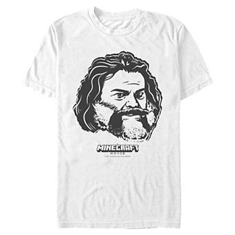 Men's Minecraft Movie Steve Portrait Graphic Tee