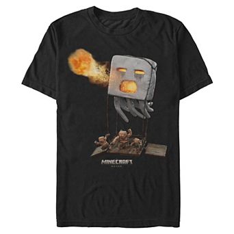 Men's Minecraft Movie Ghast Attack Graphic Tee