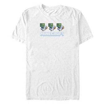 Big & Tall Minecraft Movie Chicken Jockey Lineup Graphic Tee