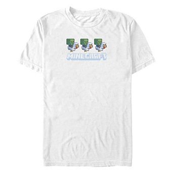 Big & Tall Minecraft Movie Chicken Jockey Lineup Graphic Tee