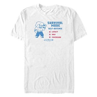 Big & Tall Minecraft Movie Survival Mode Graphic Tee