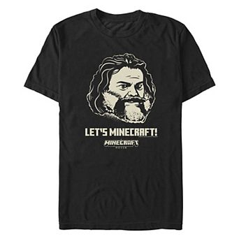 Big & Tall Minecraft Movie Let's Minecraft Graphic Tee