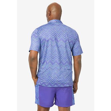 KingSize Men's Big & Tall Stretch Performance Polo