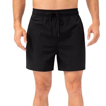 Mens Quick-Dry Athletic Shorts with Adjustable Drawstring Waist and Side Pockets