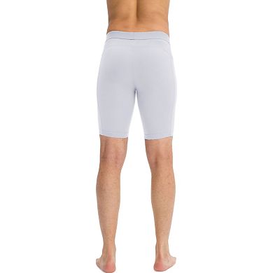 Mens Compression Biker Shorts with Side Pockets and Moisture-Wicking Stretch Fabric