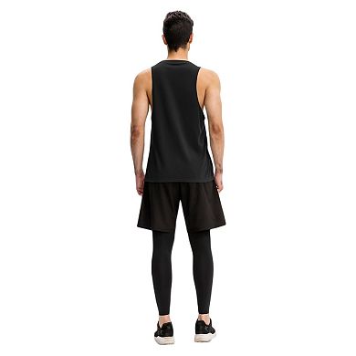 Mens Muscle Workout Tank Top with Deep Armholes and Lightweight Breathable Fabric