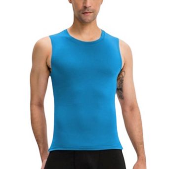 Mens Sleeveless Compression Tank Top with Smooth Stretch Fabric for Athletic Performance