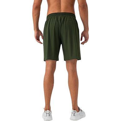 Mens Lightweight Athletic Training Shorts with Elastic Waistband and Adjustable Drawstring Fit