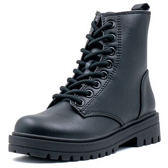 Milocaca Women's Lace Up With Side Zipper Boots