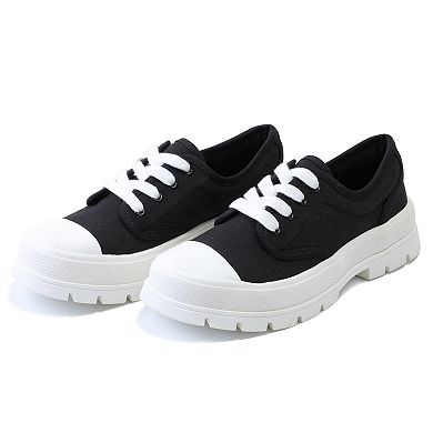 MILOCACA Women's Lace Up Classic Sneakers