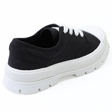 MILOCACA Women's Lace Up Classic Sneakers
