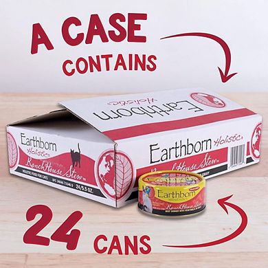 Earthborn Holistic Ranchhouse Stew Grain-free Moist Canned Cat Food