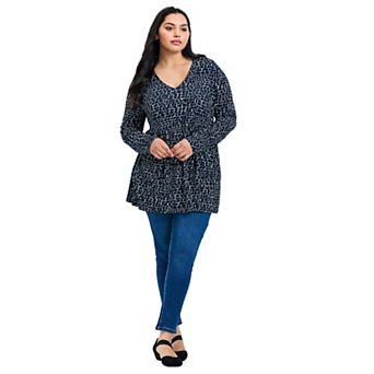 Avenue Women's Plus Size Nylah Long Sleeve Tunic