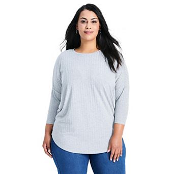 Avenue Women's Plus Size Kym Rib Hacci Tunic