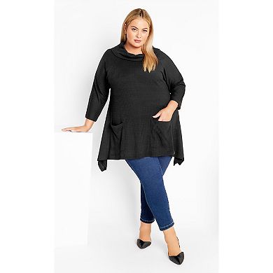 Avenue Women's Plus Size Ari Pocket Tunic