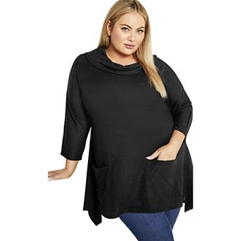 Avenue Women's Plus Size Ari Pocket Tunic