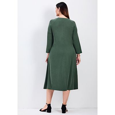 Avenue Women's Plus Size Laid Back Knit Dress