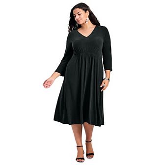 Avenue Women's Plus Size Laid Back Knit Dress