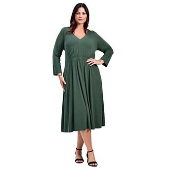 Avenue Women's Plus Size Laid Back Knit Dress