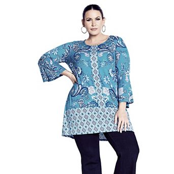 Avenue Women's Plus Size Betsy Placement Tunic