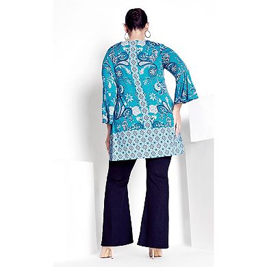 Avenue Women's Plus Size Betsy Placement Tunic