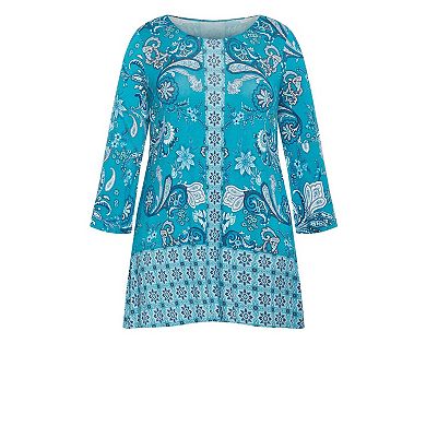 Avenue Women's Plus Size Betsy Placement Tunic