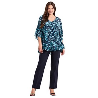 Avenue Women's Plus Size Harlow Chiffon Blouse