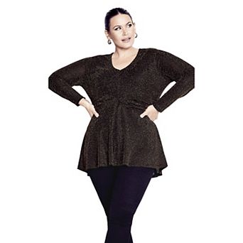 Avenue Women's Plus Size Glitteratzi Top