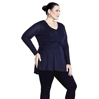 Avenue Women's Plus Size Glitteratzi Top