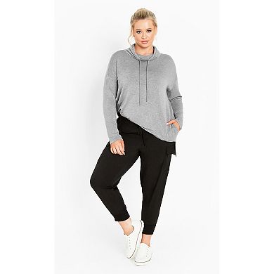 Avenue Women's Plus Size Addison Cowl Neck Tunic