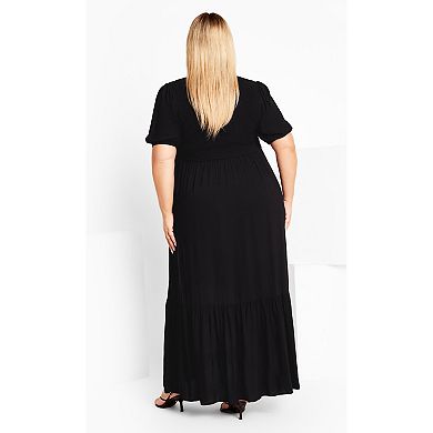 Avenue Women's Plus Size Eva Plain Dress