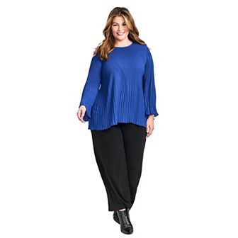 Avenue Women's Plus Size Jay Pleat Blouse