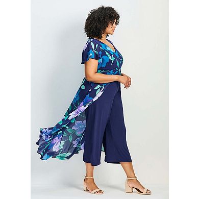 Avenue Women's Plus Size Petite Glam Jumpsuit