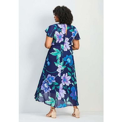 Avenue Women's Plus Size Petite Glam Jumpsuit