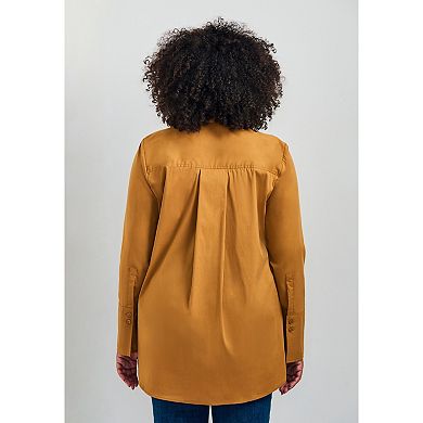 Avenue Women's Plus Size Stella Classic Button Up Shirt