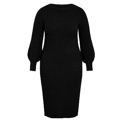 Avenue Women's Plus Size Sasha Rib Dress