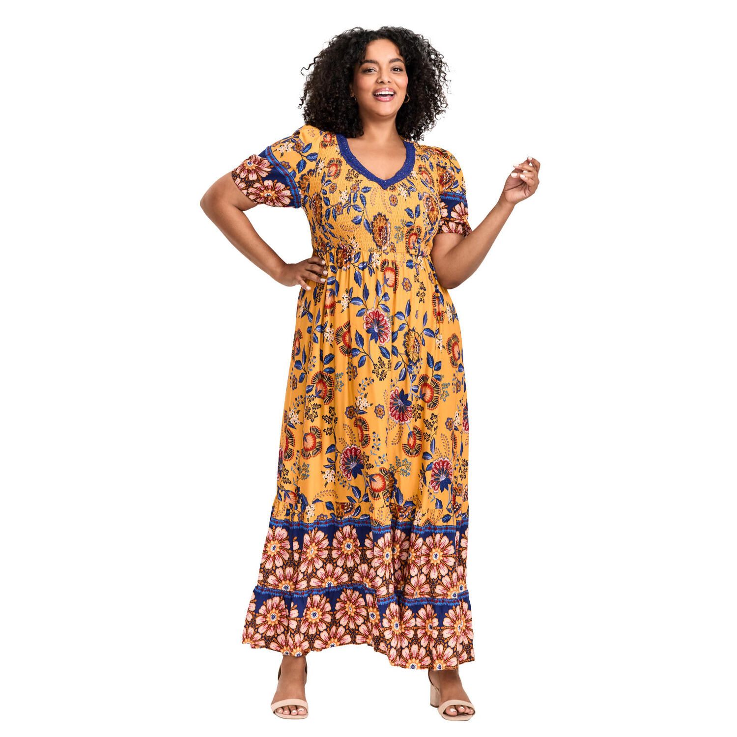 Женские платья Avenue Plus Size Petite Eve Border Dress