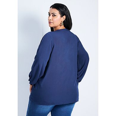 Avenue Women's Plus Size Celia Pintuck Blouse