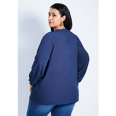 Avenue Women's Plus Size Celia Pintuck Blouse