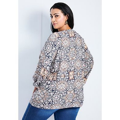 Avenue Women's Plus Size Celia Pintuck Blouse