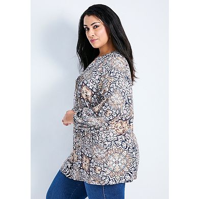 Avenue Women's Plus Size Celia Pintuck Blouse
