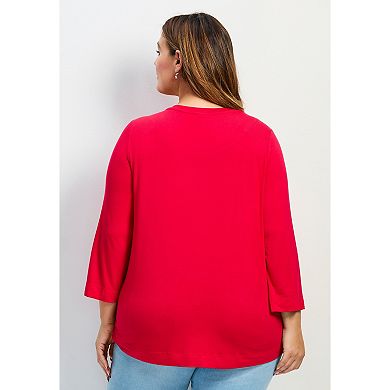 Avenue Women's Plus Size Love Heart Top