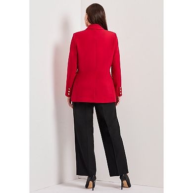 Avenue Women's Plus Size Cool Hand Double Breasted Blazer